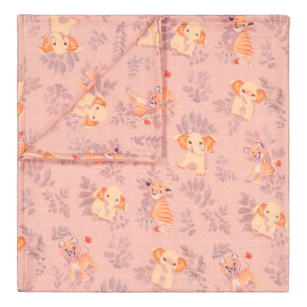 EMOTIONS MUSLIN CLOTH, HEARTY PINK