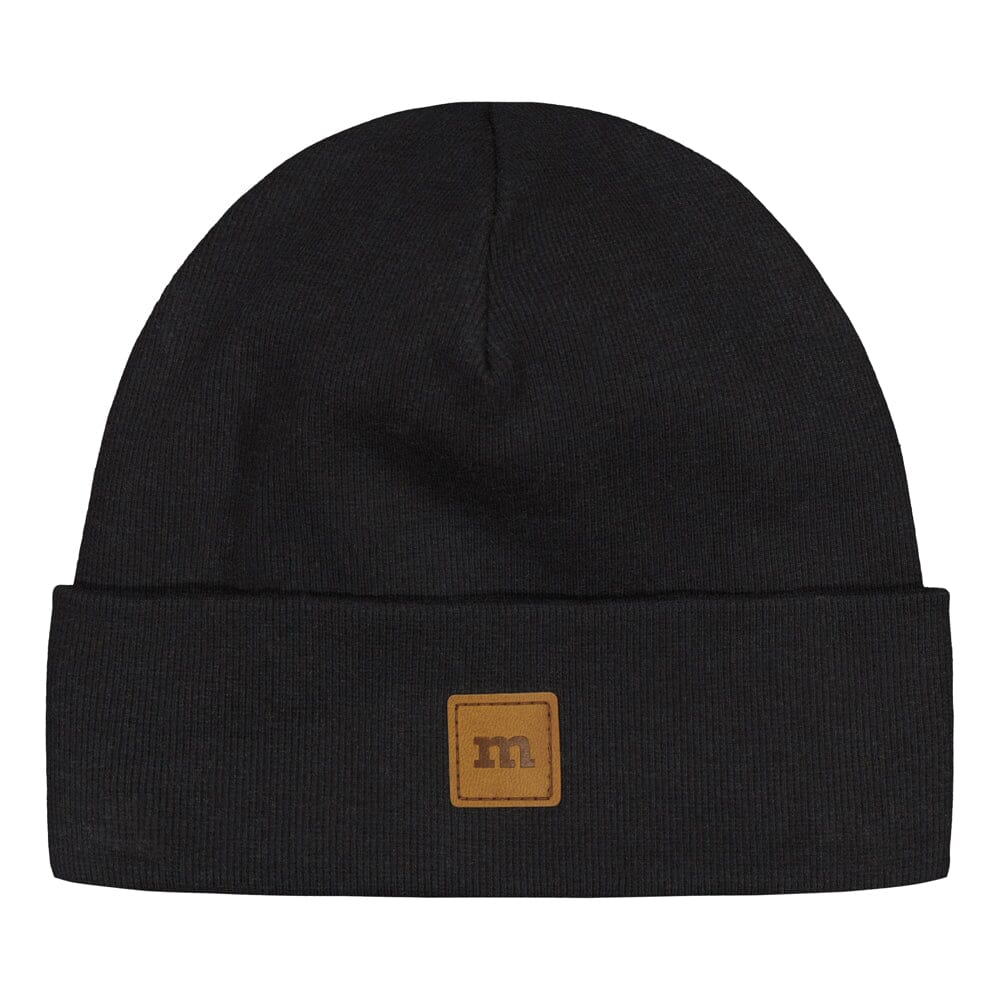 RIB BEANIE, BLACK Metsola