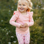 RIB FRILLA SHIRT, PEONY Paita Metsola