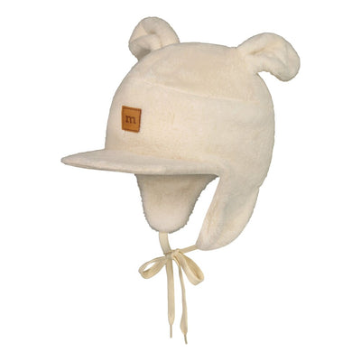 TEDDY CAP WITH BUNNY EARS, CREAMY Lippalakki Metsola